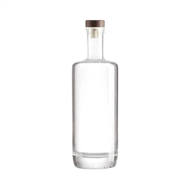 750 ml apaļa Mezcal stikla pudele