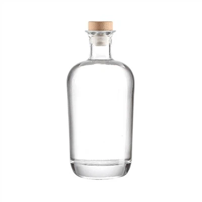 750 ml apaļas formas degvīna stikla pudele